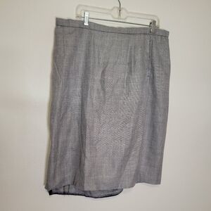Pendleton size 16w wool blend grey pencil skirt
